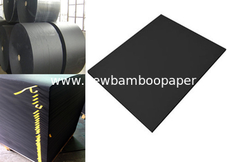 China High Durability Large Roll Of Black Paper One Side or Two Side smooth Surface supplier